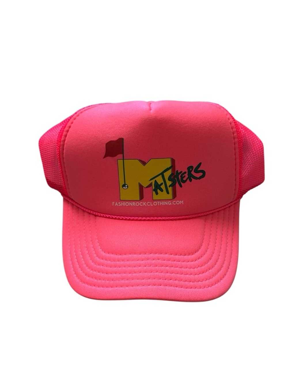 Otto Masters Golf Hot Pink Trucker Hat One Size Adjustable Snapback
